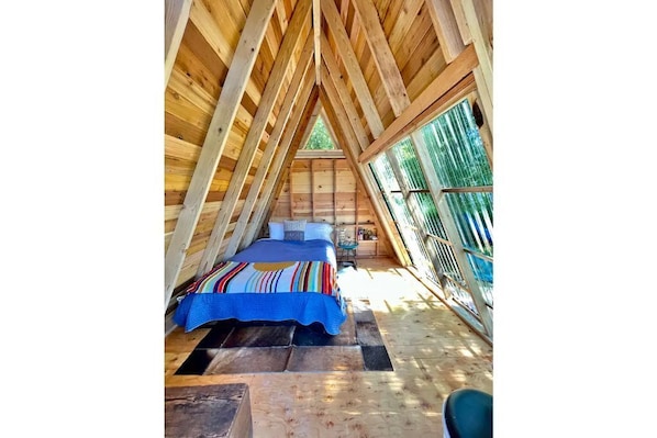 The NEW A-frame, right on the Tobacco River! 
