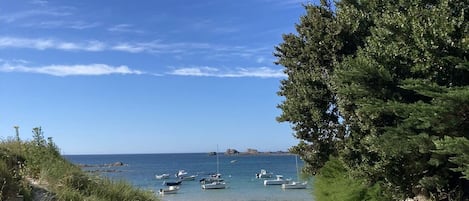 Entrée de la plage du Billou 