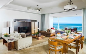 Living Area w Expansive Views and Private Decks
