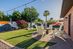 Cozy fire pit area for evening gatherings