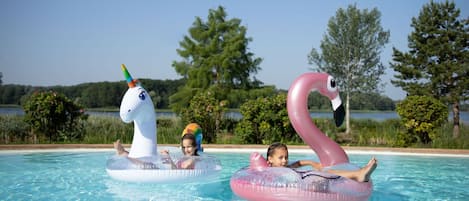 Water, Sky, Swimming Pool, Tree, Plant, Boats And Boating--Equipment And Supplies, Lake, Leisure, Aqua, Fun