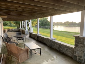 OUTDOOR SPACE OVERLOOKING THE C & D CANAL
