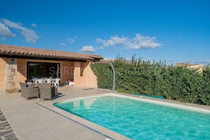 villa for rent with terrace private pool north east sardinia