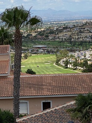 Golf cource view from Villa Oceania