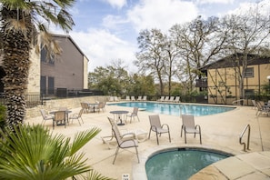Camp Warnecke Community Pool and Hot tub.