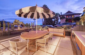 Front of property – evening/night
