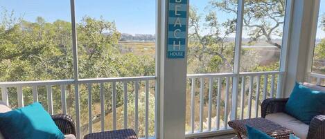 Marsh View from Screened Porch