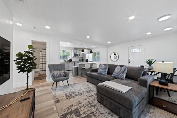 Sit back and relax in the open concept living room!