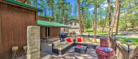Ruidoso Vacation Rental | 3BR | 2BA | 1,700 Sq Ft | Steps Required