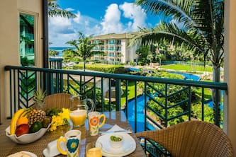 Waipouli Beach Resort Exquisite Oceanview Overlooking the Fantasy Pool