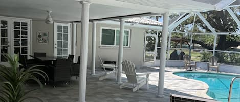 Our Private Pool and Veranda Area