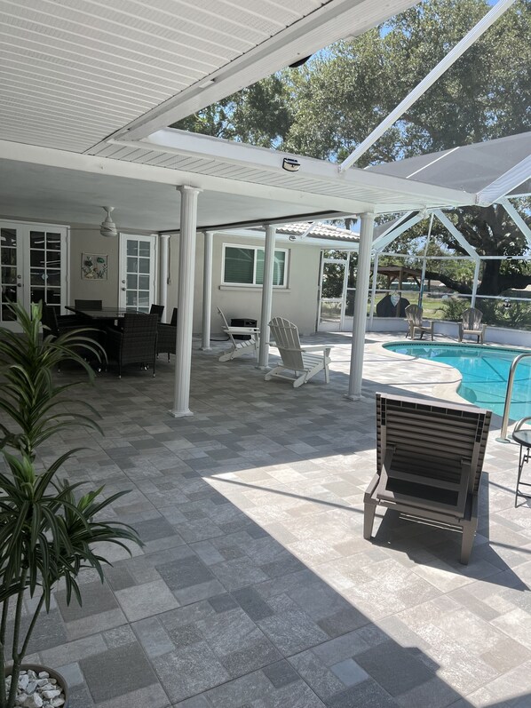 Our Private Pool and Veranda Area