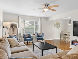 Living Room with Smart Tv