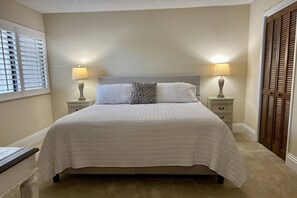 Master Bedroom with a comfortable King Bed!