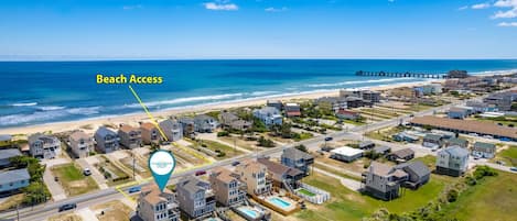 NHNH475:Mojo | Aerial View with Shared Deeded Beach Access - across the street