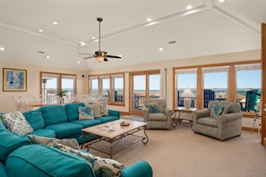 NH205: Celestial Shore | TL Living Area, Ocean Views, Deck Access