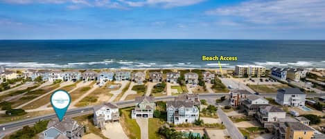OW13: Our Happy Place | Aerial view of home and beach access