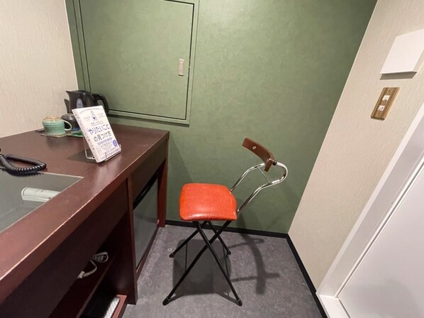 You can read a book while drinking tea in your room.