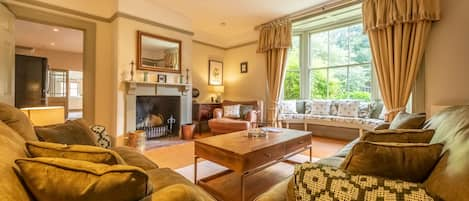 The Gardens: A beautifully presented drawing room that overlooks the garden