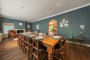 The Gardens, Burnham Market: The dining room with seating for twelve guests