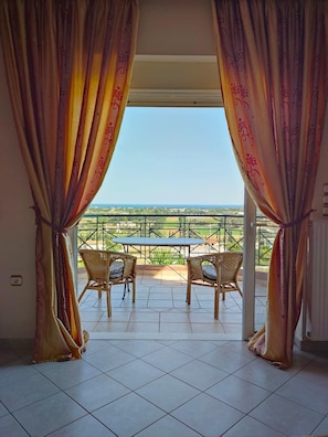 Enjoy some moments on the balcony with the panoramic view