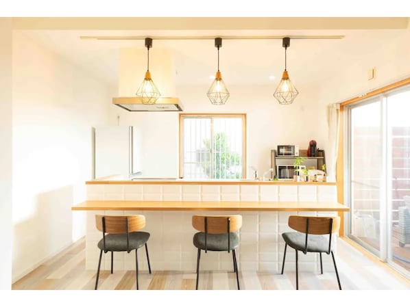 Living kitchen with a feeling of openness