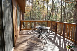 Deck w/ woodland view