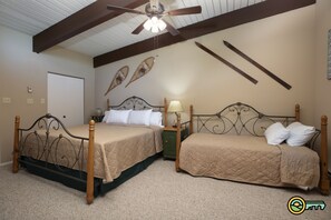 Queen bed and twin trundle bed