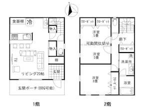 One spacious building for rent. floor plan