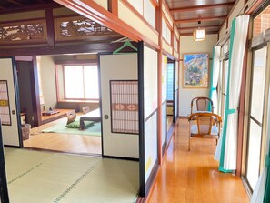 1st floor guest room and porch