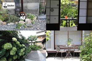 Beautiful garden and smoking area for smokers