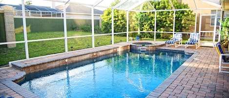 Step out to beautiful Florida Weather right on the pool deck.