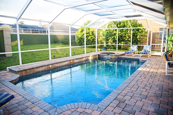 Step out to beautiful Florida Weather right on the pool deck.