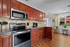 Chef up your favorite meal in the large kitchen, or brew up your morning coffee!