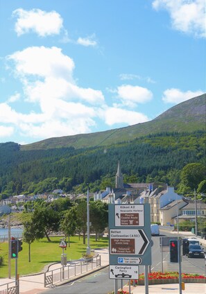 The Mourne Mountains sweeping down to the sea