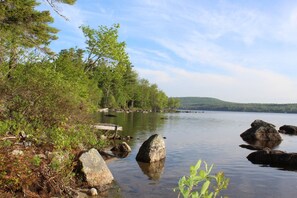From the small beach area at "Cabin Beaver"