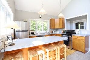 Kitchen with Mountain Views at Waterville Estates Home