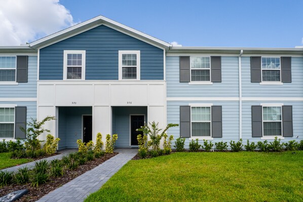 Front of attached home