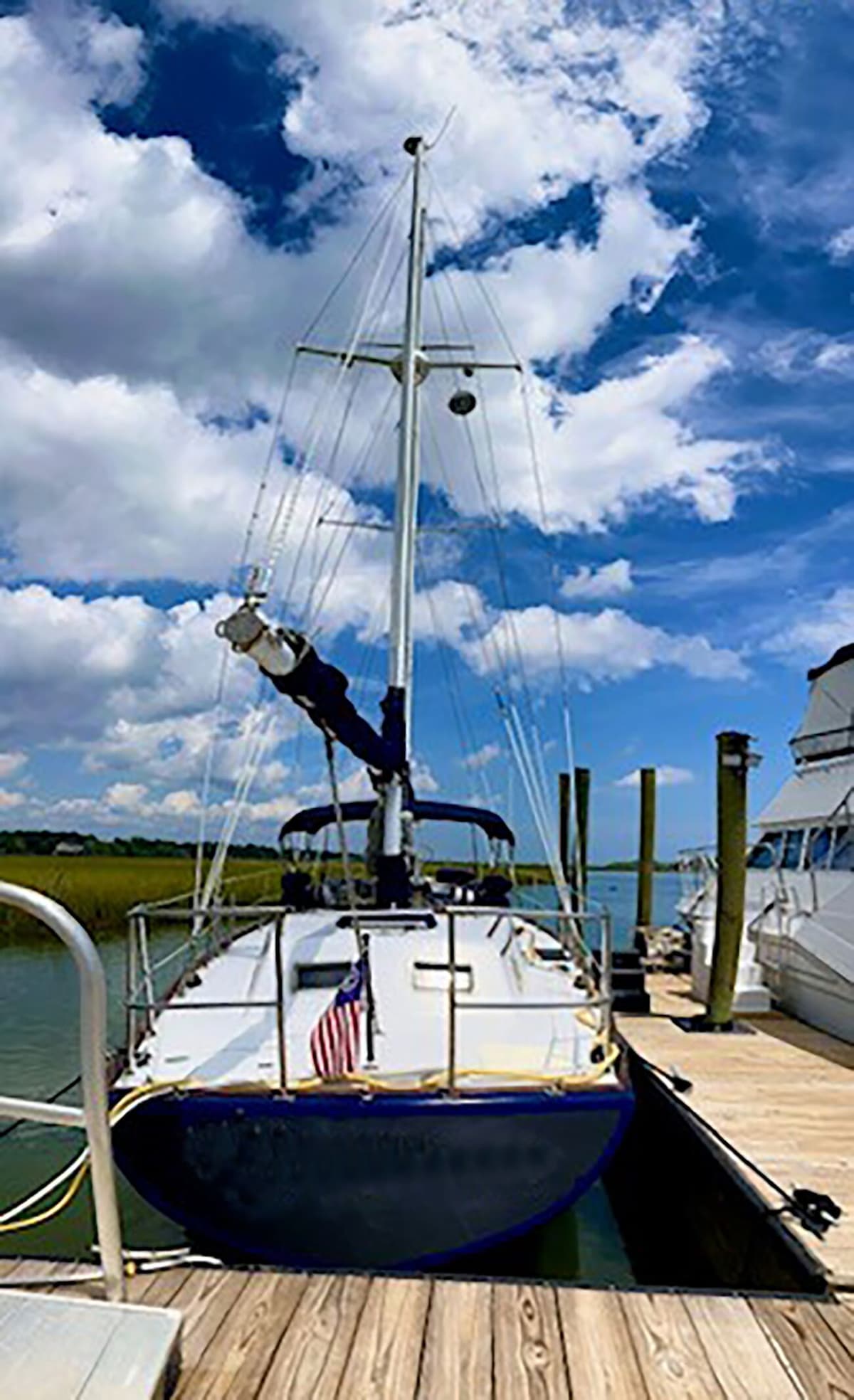 60′ Sailing Yacht on a Private Dock