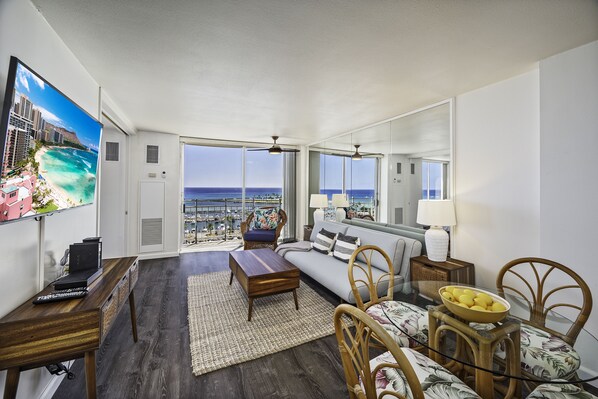 Living Room with View of the Marina