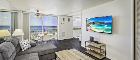 Living Room with Flat Screen TV