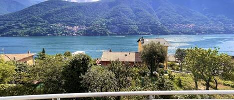 View of the lake from the bedroom