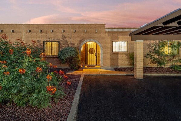 Easy access to carport