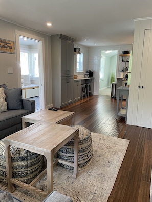 Living Room into kitchen