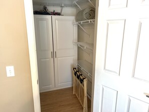 Walk-in closet master bedroom- upstairs 