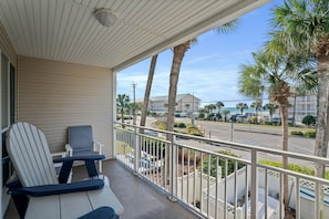 Experience a front-row seat to the stunning views of the emerald waters and the sugar-white sand beach from the comfort of your vacation rental's patio. This is what vacation dreams are made of in Destin, FL.