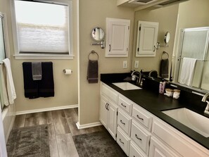 Large Master Bathroom-Dual Vanity