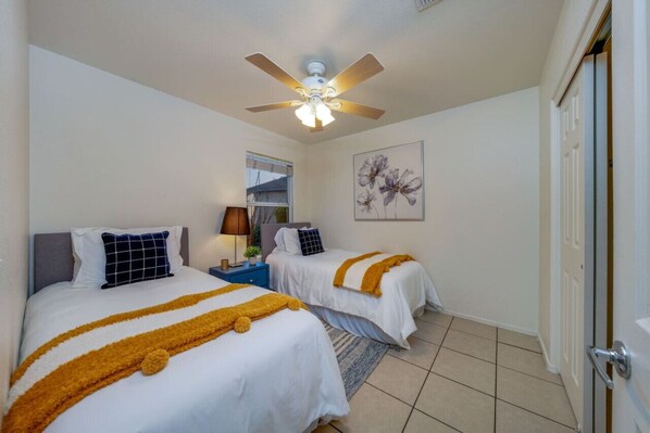 Bedroom 3 with two single beds