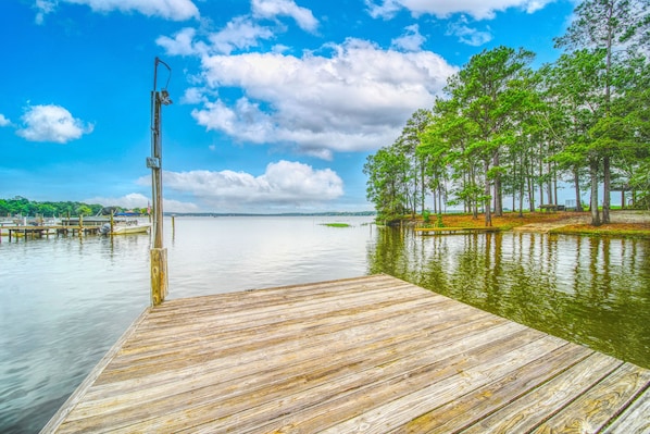 The view from our dock never gets old. 