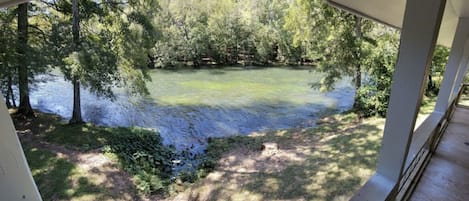 River view from back patio / upper level.